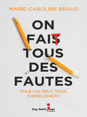 cover image of On fait tous des fautes